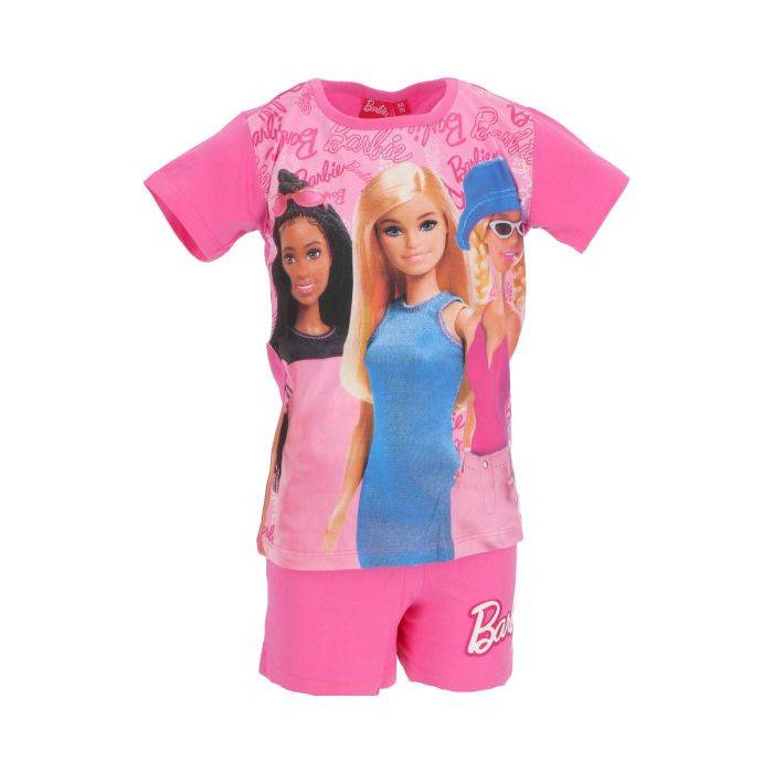 Barbie Trendy Rosa kort pyjamas barn 8 år / 128 cm