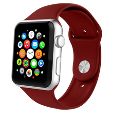 Apple Watch Series 3 42mm / 44mm / 45mm Sportsrem - Mørkerød