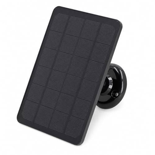 Solar Panel Charger compatible with Arlo Pro 3 / Pro 4 / Pro 5S / Ultra/Ultra 2 / Go 2 Floodlight Camera, 10W IP65 Waterproof Portable Solar Powered Set of 9.8 Feet Cable (Black)
