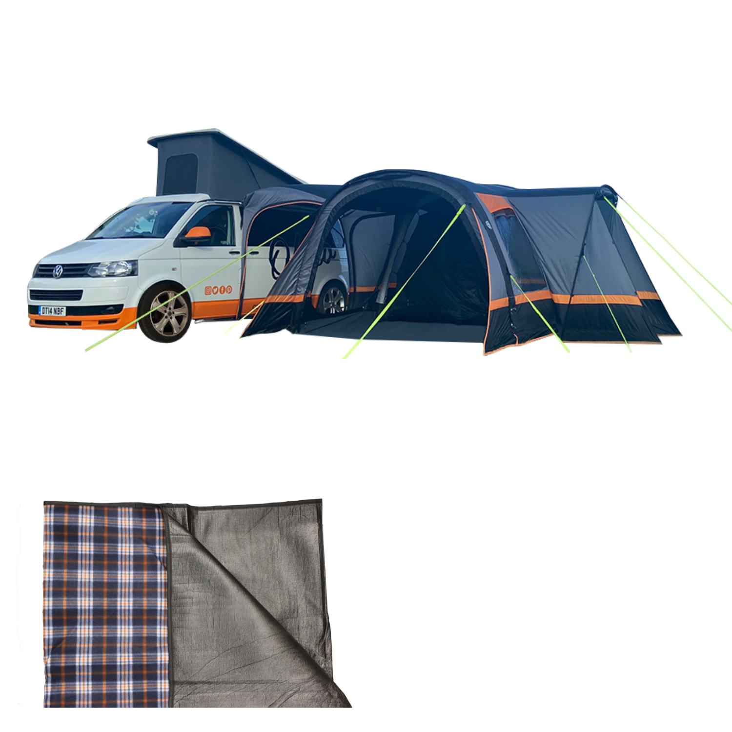 Cocoon Breeze® v2 Campervan Awning - Charcoal
