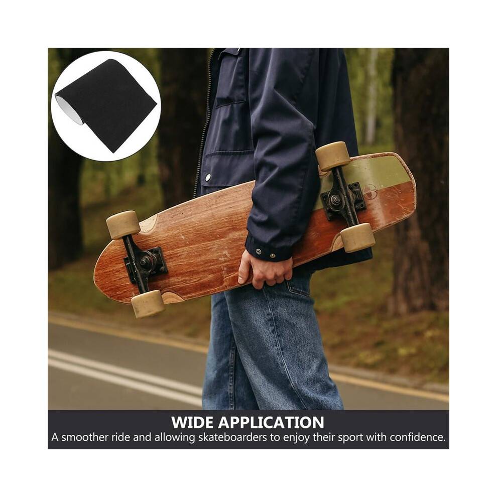 Cuttable Self-Adhesive Skateboard Grip Tape Sandpaper Professional Anti-Slip Wear-Resistant Sheet for Street Park Ramp