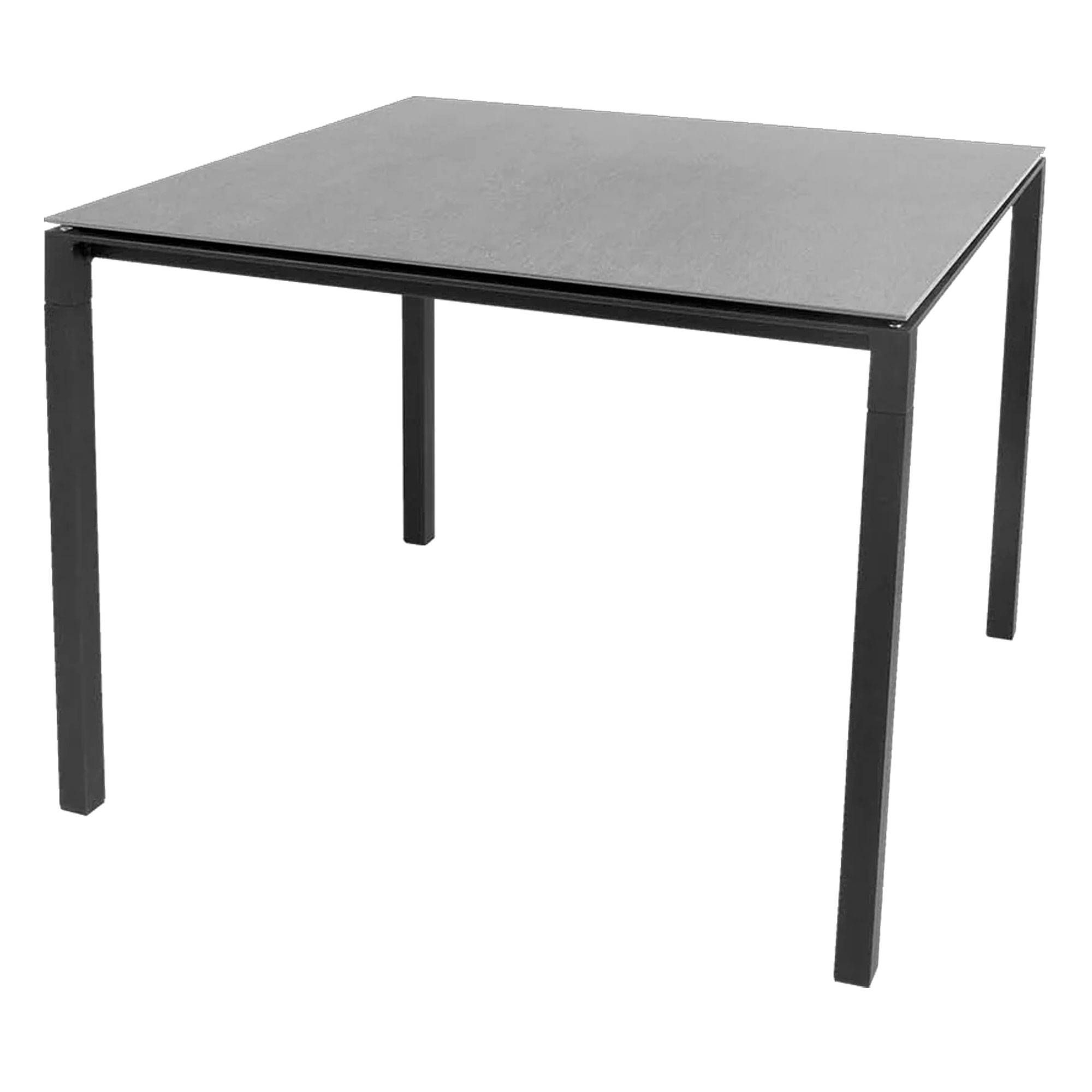 Cane-line Pure Havebord - 100x100 cm. Lava grey/Basalt.