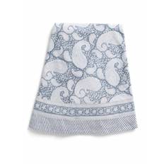 Bordsduk Rund Big Paisley Cashmere Blue Ø 220 cm - Chamois