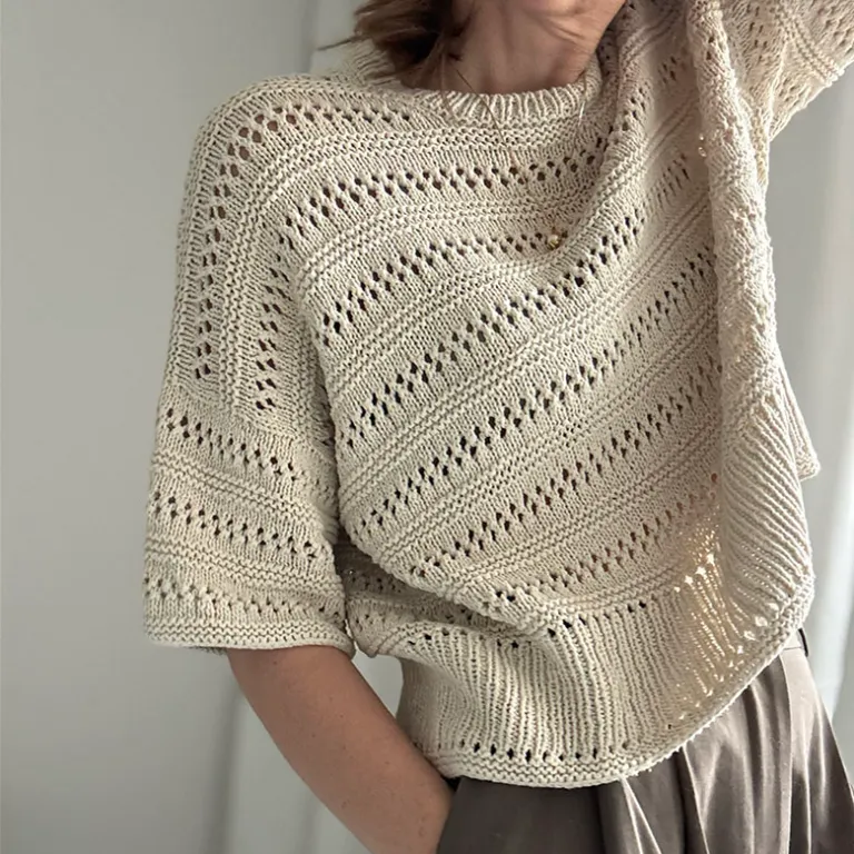Garnpakke - Other Loops, Lacey Loop Tee Hvede M