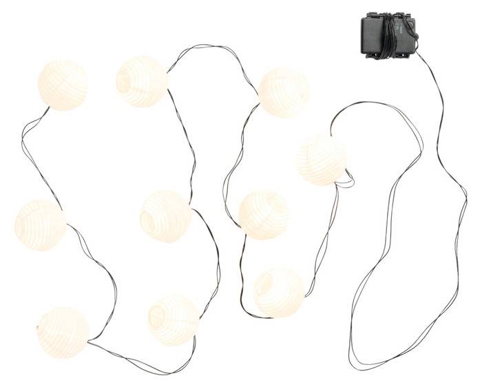 Lanternelyskæde med 10 LED-pærer - Garden® (På lager i butik)
