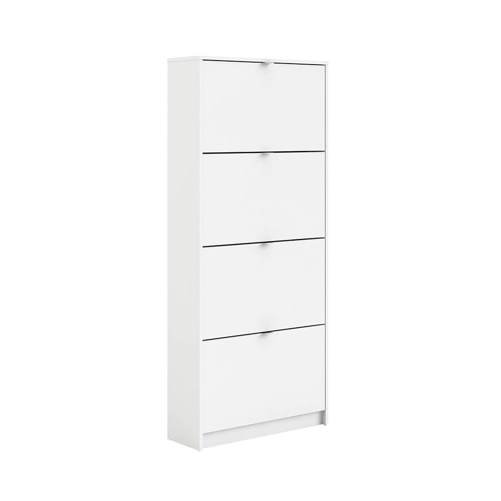 Shoes skoskab med 4 låger 2rum hvid D24,05cm H162cm B:70,3cm