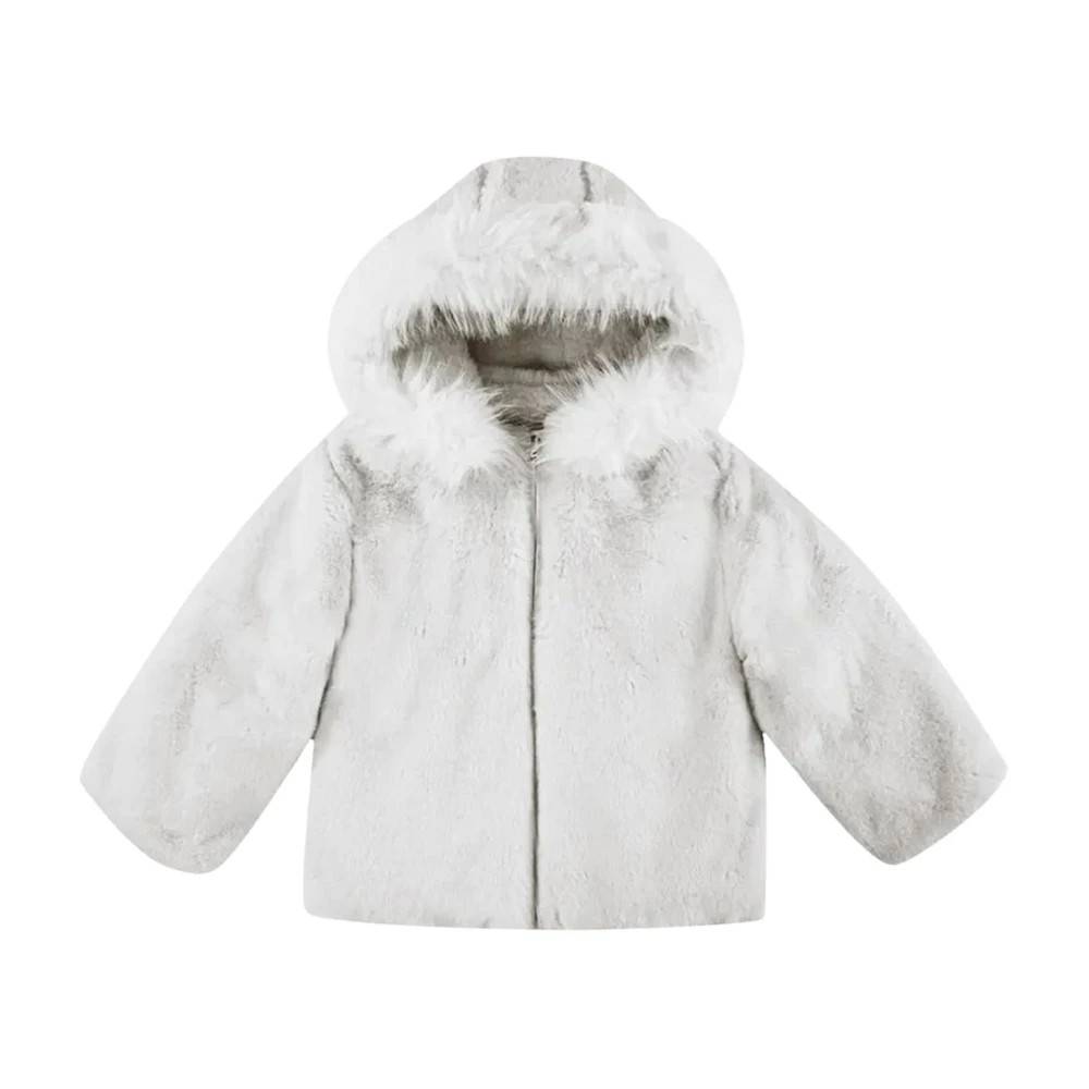 Donsje Marigolde Jakke - Kids - unisex - Hvid - 134 CM - Bomuld
