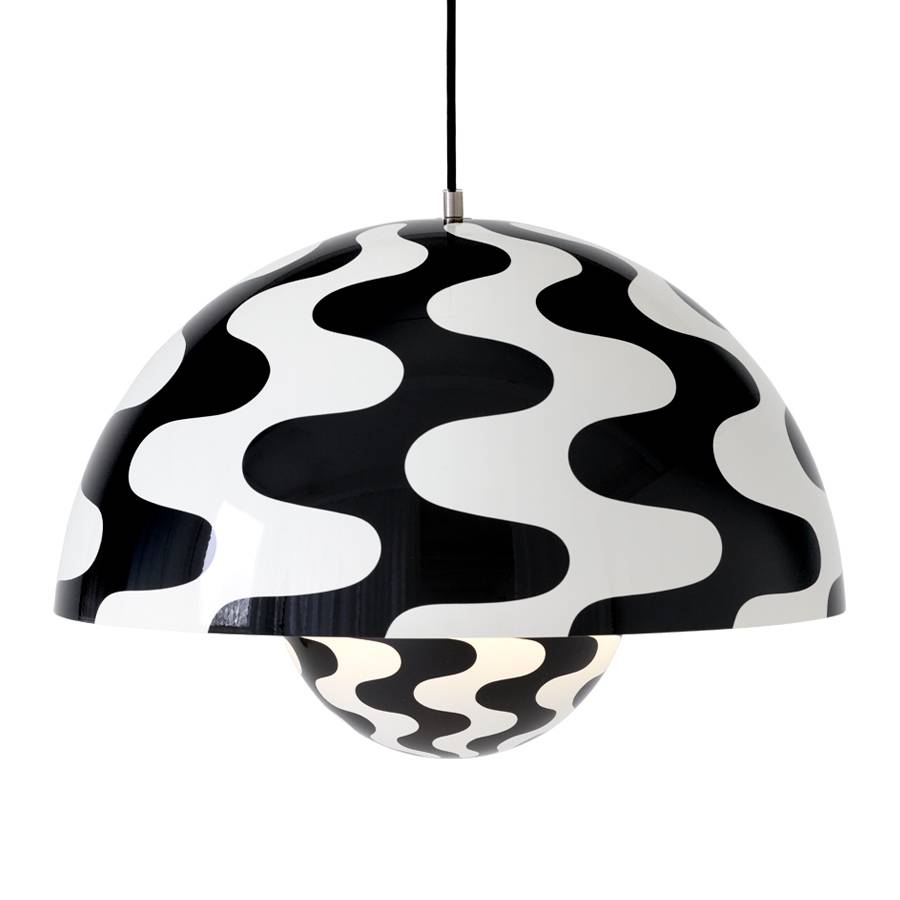 Flowerpot VP2 Pendel - Pattern black/white.