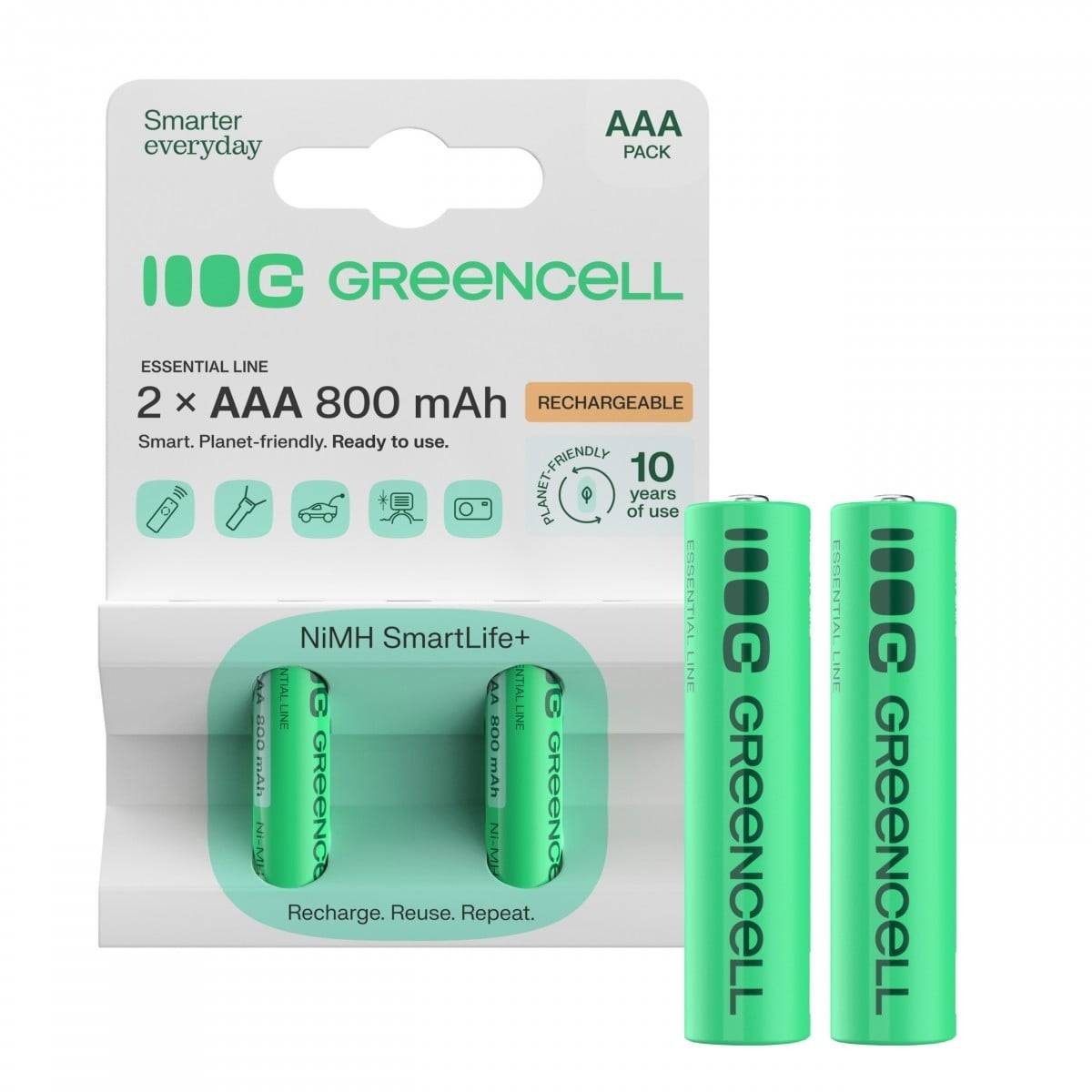 Green Cell GR08 household battery Rechargeable battery AAA Nickel-Metal Hydride (NiMH)