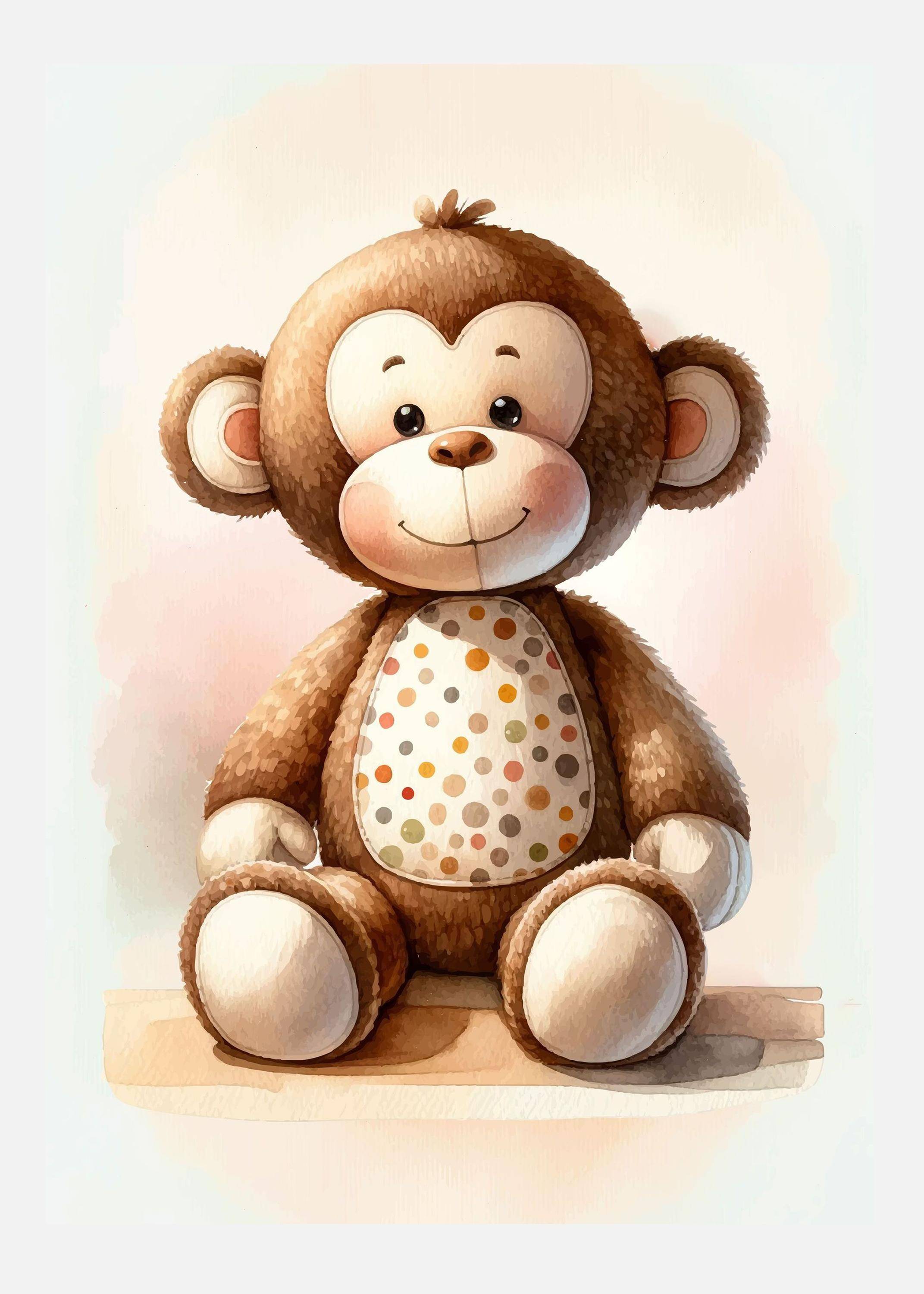 Monkey Canvastavla (100x140 cm)