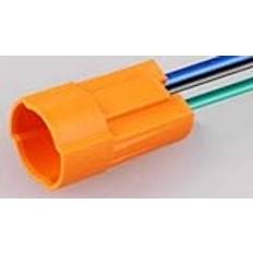 Strömbrytare 16 mm Ängel Ögla Ring Power Led Upplyst Belysning Snap-Lås Metall Anti-Vandal Vattentät Momentan 5 Pin Tryckknappsbrytare -(Harness Socket-Momentary, Others)