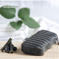 Organic Konjac Bamboo Charcoal body svamp