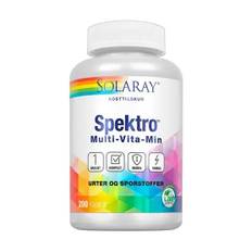 Spektro Multi-Vita-Min m. jern og K2 | 200 kap | Solaray