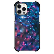 Art Pattern Case For iPhone Samsung Galaxy Pixel OnePlus Vivo Xiaomi Asus Sony Motorola Nokia - Biology Molecule Strands Blue Red