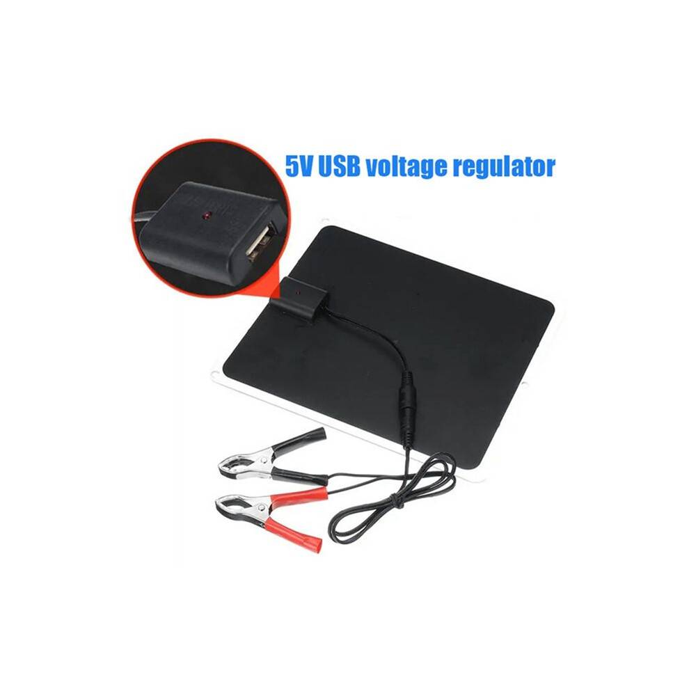 Solar Battery Trickle Charger Maintainer 12V Waterproof Solar Panel Trickle Charging Kit for Car Automotive Boat