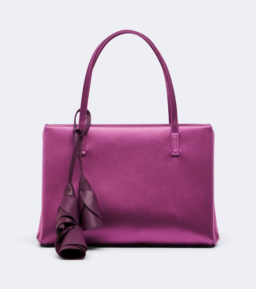 Magda Butrym Bolso Barbara de satén - morado - Talla Única