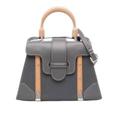 Goyard Vintage, Vintage , Dame, Grå, ONE SIZE, Læder, Pre-owned Vintage Håndtaske