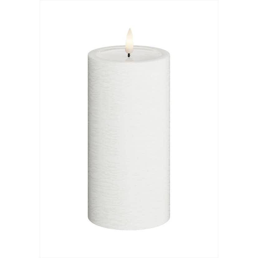 LED-Blockljus UNIQUE Candles 7,5x15 cm