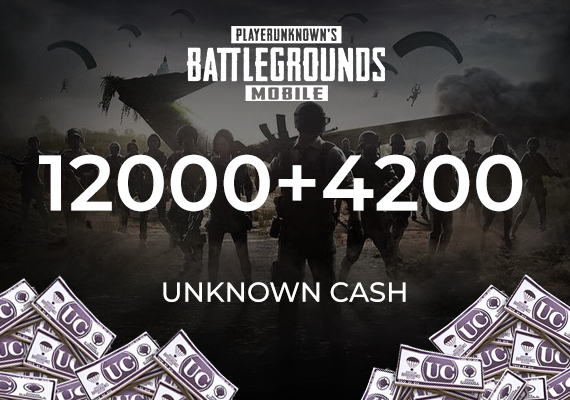 PUBG Mobile 12000 + 4200 UC (Unknown Cash) Direct Top-Up - GLOBAL