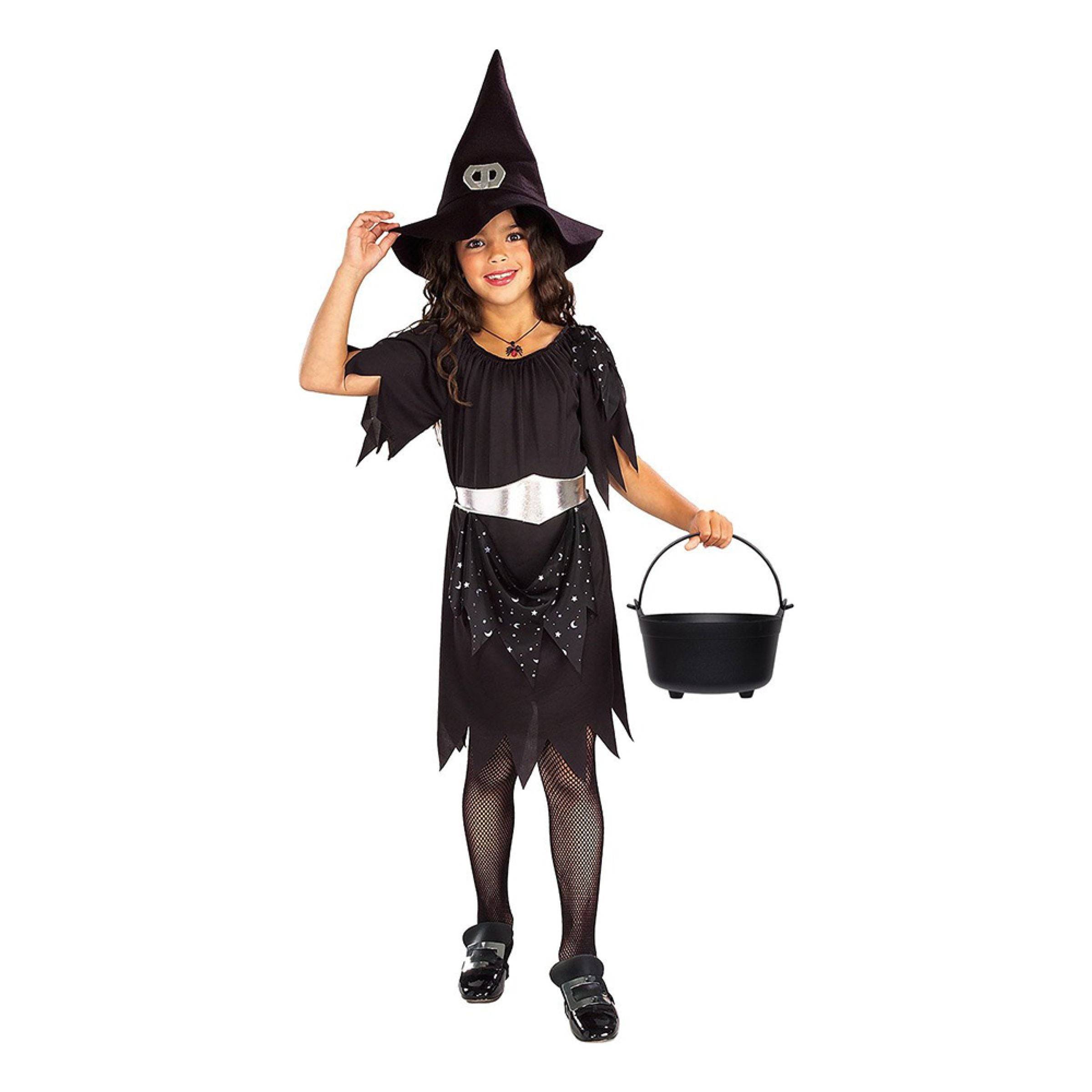 Heks Glitter Børnekostume - Large