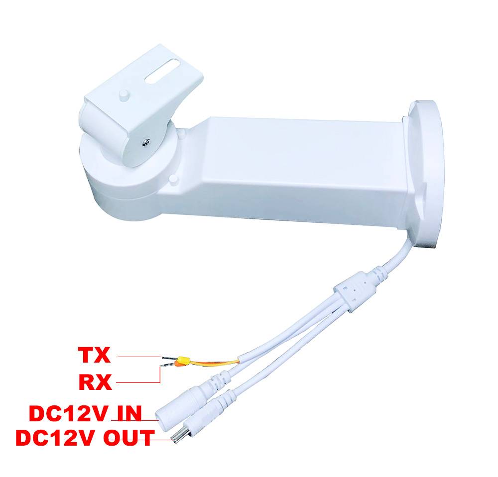 P/T Bracket PTZ IP Camera 270° Horizontal Rotation, 70° Vertical For 5MP 8MP