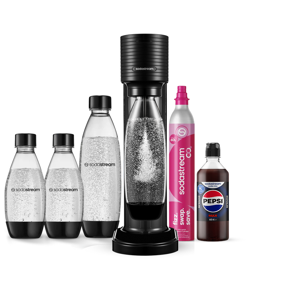SodaStream GAIA Black / Värdepaket