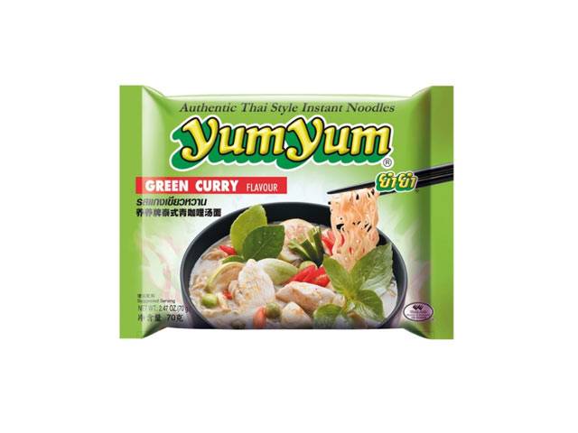 Yum Yum Instant Noodles Green Curry 70 g. - Instant nudler & kopnudler
