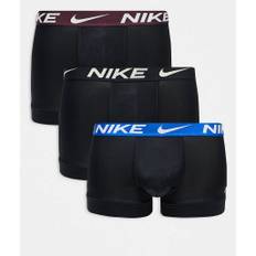 Nike - Dri-FIT - Essential - Pakke med 3 par sorte boksershorts med kontrastfarvet taljebånd i mikrofiber