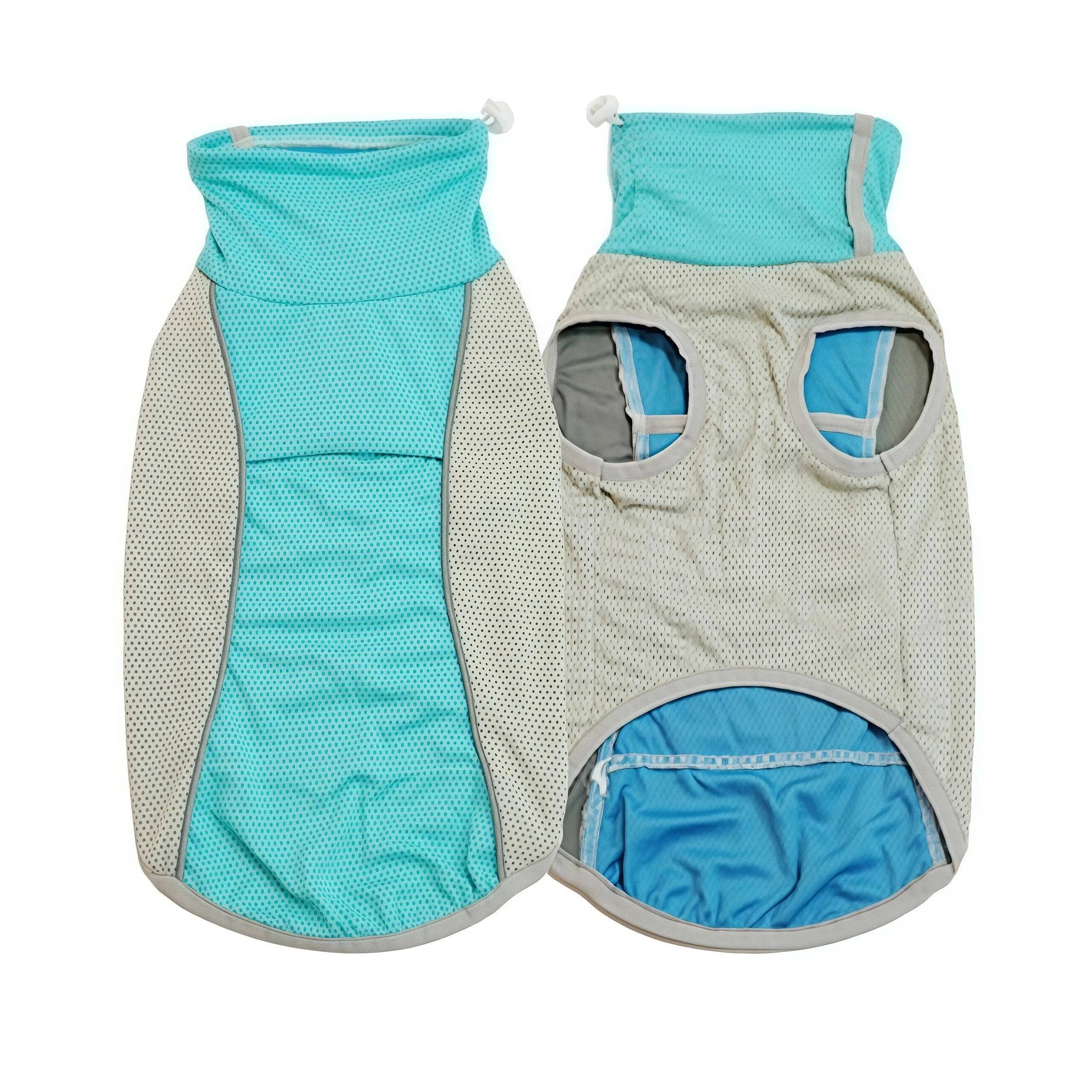 Ice Pack Cooling Vest for Small & Medium Dogs - Green / L (L)