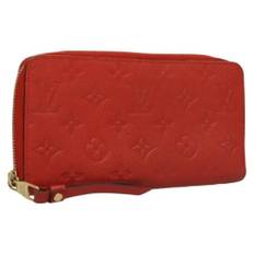 Louis Vuitton Vintage, Pre-owned, Dame, Rød, ONE SIZE, Tyl, Pre-owned Laeder punge