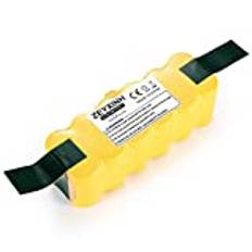 ZEYXINH batteri för iRobot Roomba 14,4 V 3 000 mAh NI-Mh ersättningsbatteri för Roomba 500 600 700 800-serien 510 520 530 532 535 540 550 552 55 560 562 570 580 595 610 620 630 650 660 760 770 780 790