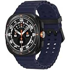 Marine Sport armband kompatibelt med Samsung Galaxy Watch Ultra klockarmband män kvinnor, ventilerande mjuk silikon ocean vattentätt armband för Galaxy Watch Ultra 47 mm, no-Gap One Click