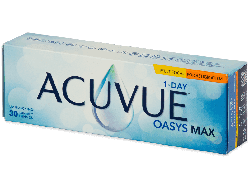 Acuvue Oasys Max 1-Day Multifocal for Astigmatism (30 linser)