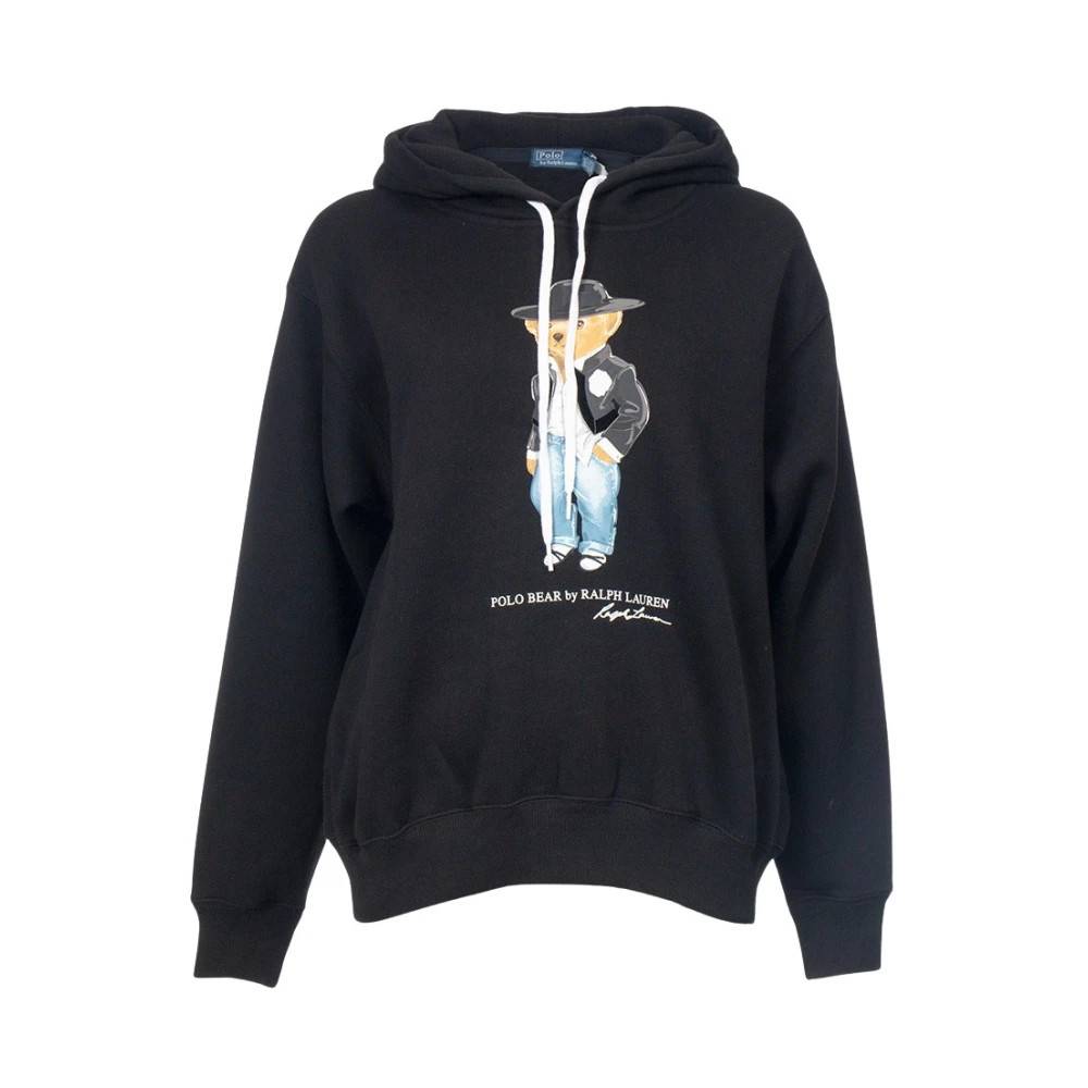 Polo Ralph Lauren - Holiday Polo Bear Hoodie Sweatshirts & Hoodies - Dam - M - Bomull