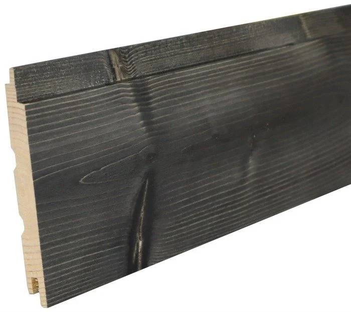 Bastupanel Sauna Sweden Borstad Gran 6st/pkt Svartvaxad