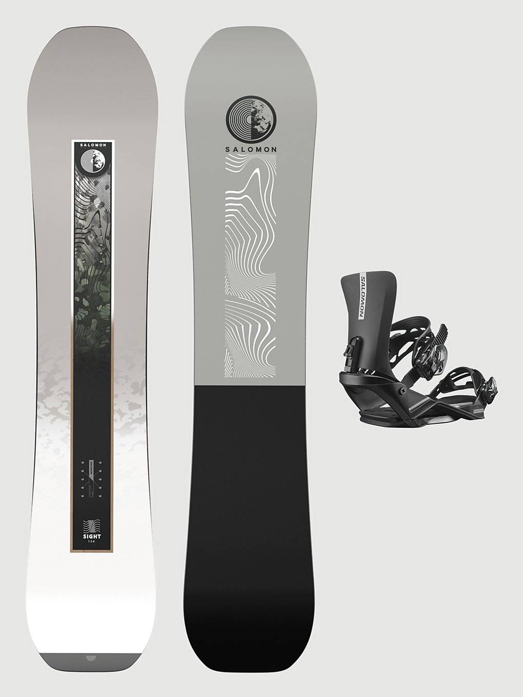 Salomon Sight+Rhythm Black M 2026 Snowboardpaket - pattern - 147