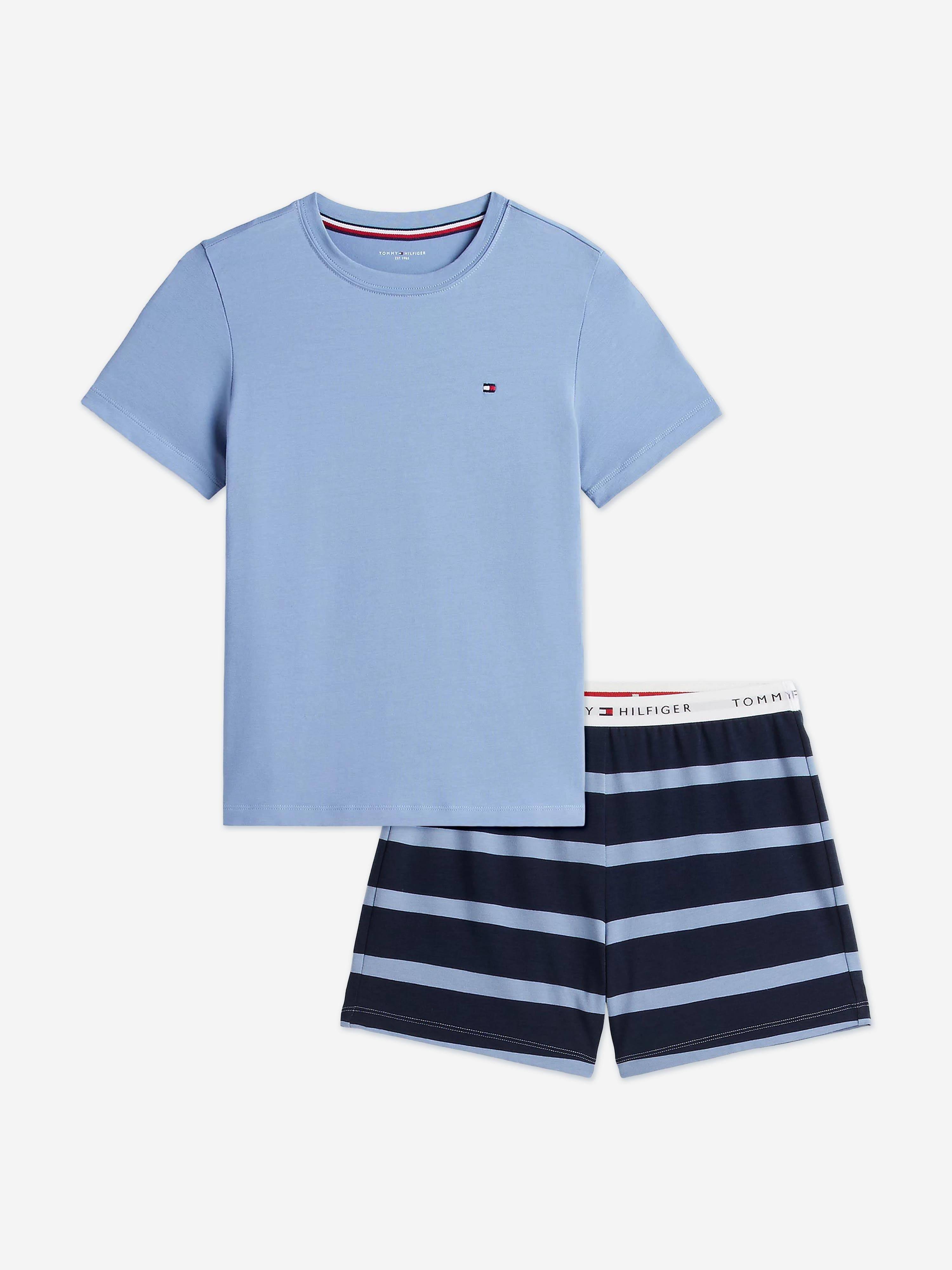 Tommy Hilfiger Boys Short Pyjama Set in Blue - Navy / 6 - 7 Years (6 - 7 Years)