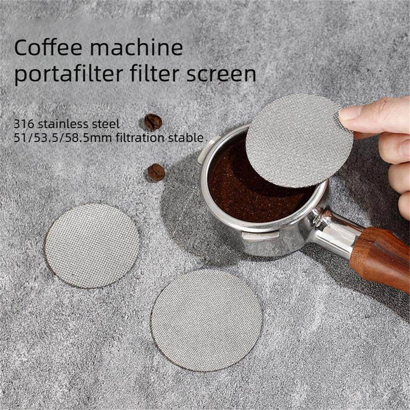 Coffee Puck Screen 51mm 53.5mm 58.5mm For Breville Sage Delonghi Reusable Filter Espresso Machine Tool Barista Maker Accessories