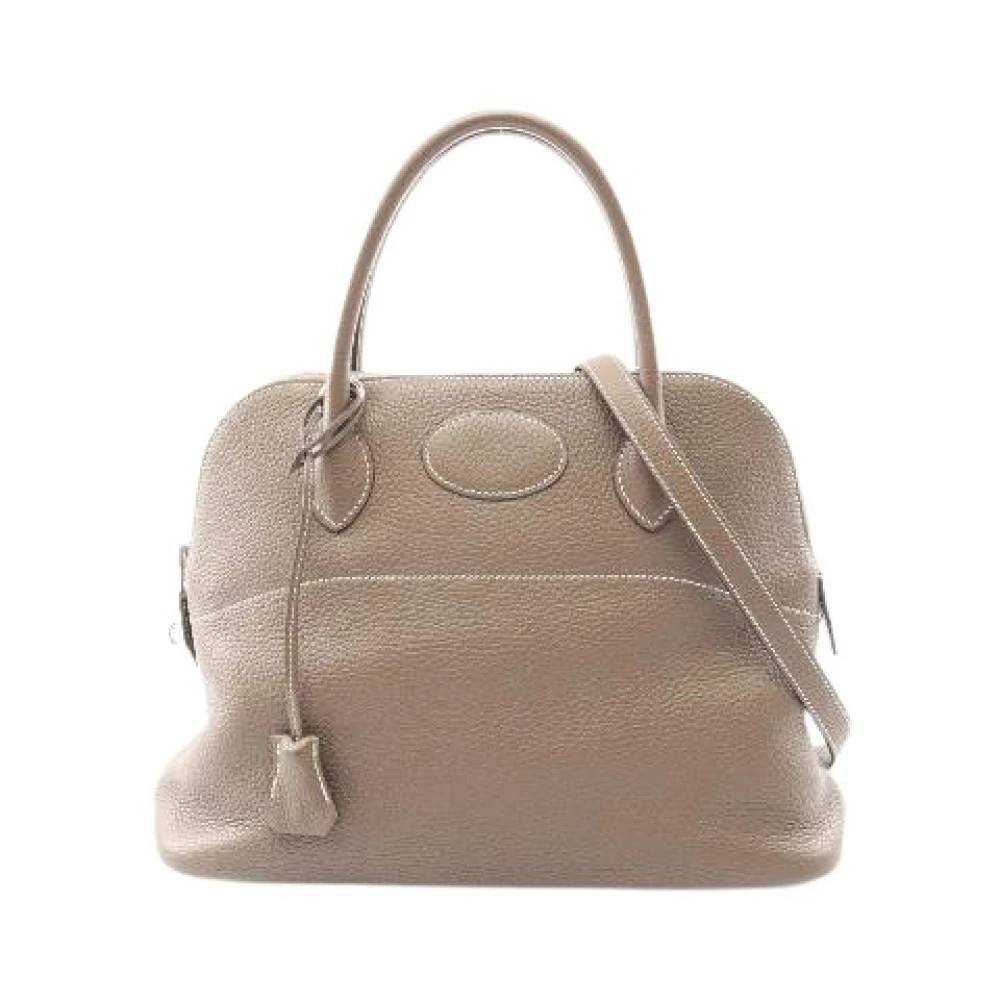 Hermès Vintage Pre-owned Bolide 31 Kalveskind Håndtaske - Vintage - Dame - Beige - ONE SIZE - Uld