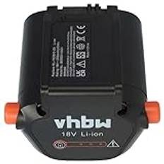 vhbw batteri kompatibel med Gardena sladdlös teleskophäcktrimmer THS Li-18/42 (8881-20) ersätter BLi-18 (9840-20, 9839-20) – (Li-Ion, 2500 mAh, 18V)