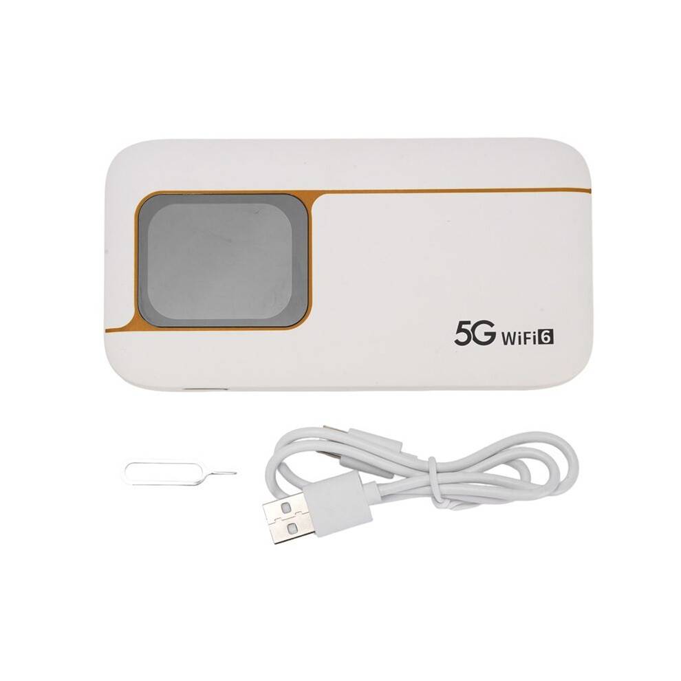 Mobile Hotspot High Speed WiFi 6 2.01 Inch 5G Mobile Hotspot Router Supports 16 Devices USB C for Working Places