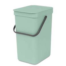 Affaldsspand med låg Brabantia Sort & Go Jade Green 12L