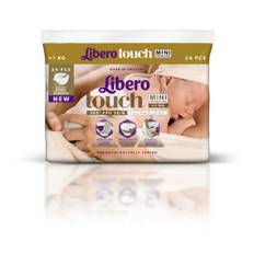 Tejpblöja Libero Touch - Mini Premature upp till 1 kg - 384 st