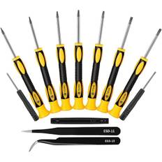 Professionelle præcisions magnetiske Torx/stjerne/tx skruetrækkere, sæt/kit med 6 stk, T3 T4 T5 T6 T8 T10 (FMY)