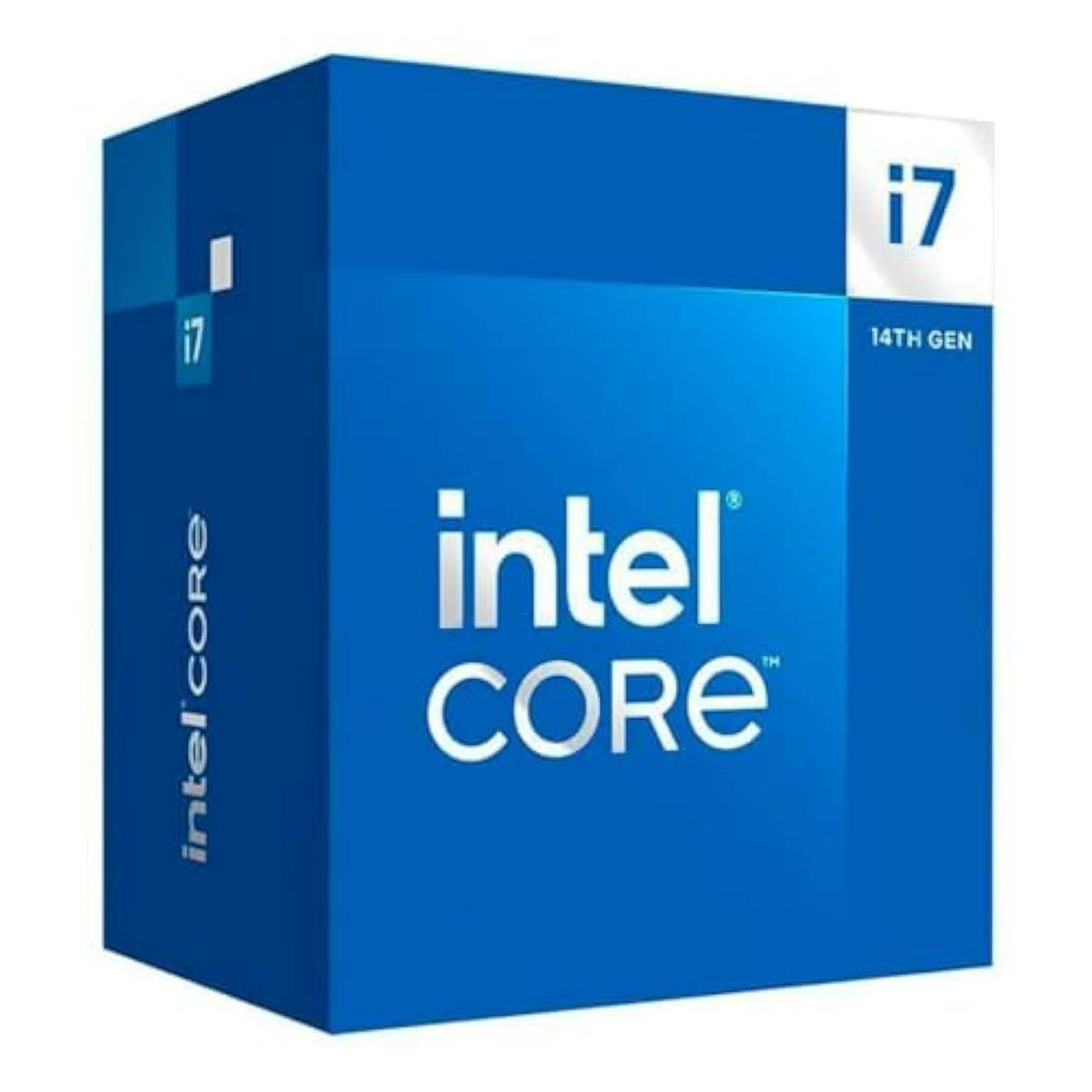 INTEL i7 14700 CPU 14:e Gen LGA1700 20 Kärnor 28 Trådar 61MB 65W UHD Graphics 770 Retail Raptor Lake med BX8071514700 4.2GHz (5,4 GHz Turbo) Fläkt,