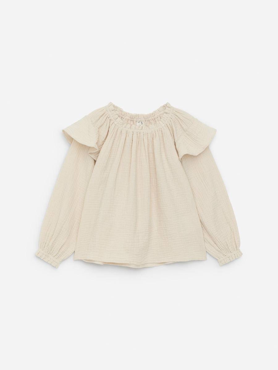 ARKET Blus Med Volanger -Vit, 104