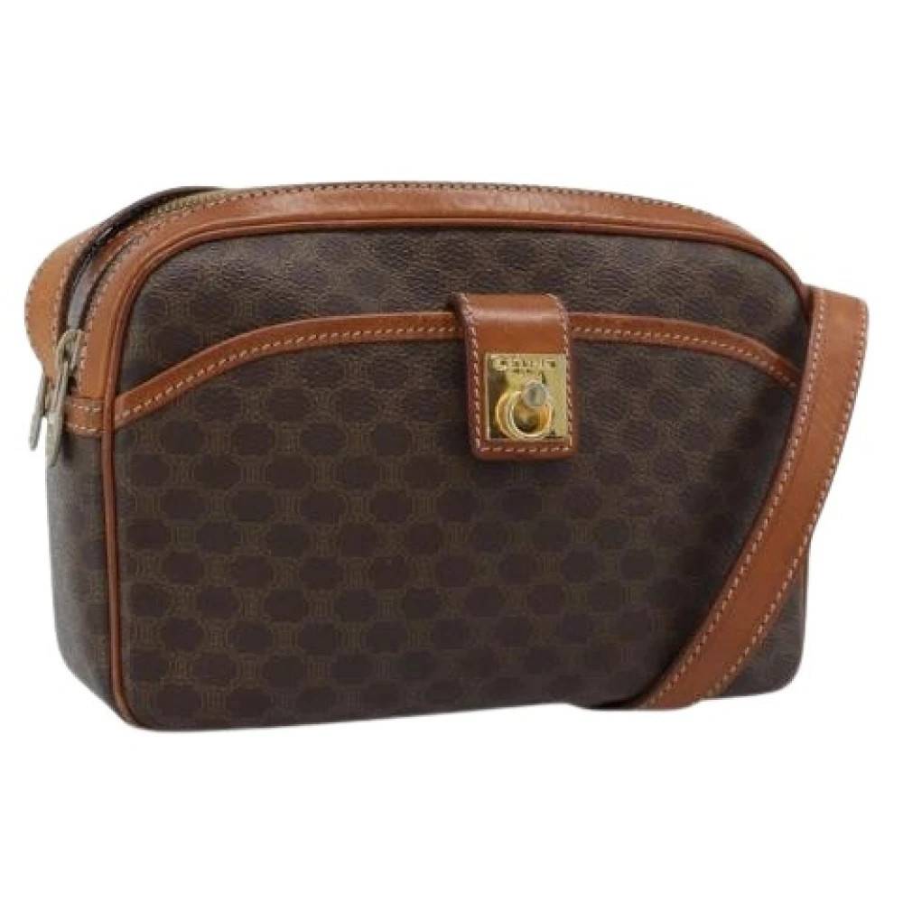 Celine Vintage - Pre-owned Canvas Shoulder Bag Vintage - Dam - ONE Size - Läder