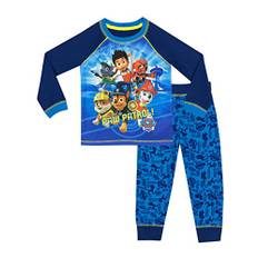 PAW PATROL Schlafanzug Für Jungen | Weicher Baumwollpyjama Mit Marshall, Chase & Ryder | Offiziell lizenzierte Kinder-PJ's Mehrfarbig 116