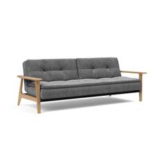 Innovation Dublexo Sovesofa (563 Twist Charcoal, Frej Oak)