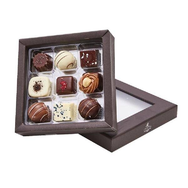 Aalborg Chokoladen - Klassisk Chokoladeæske 9 stk..